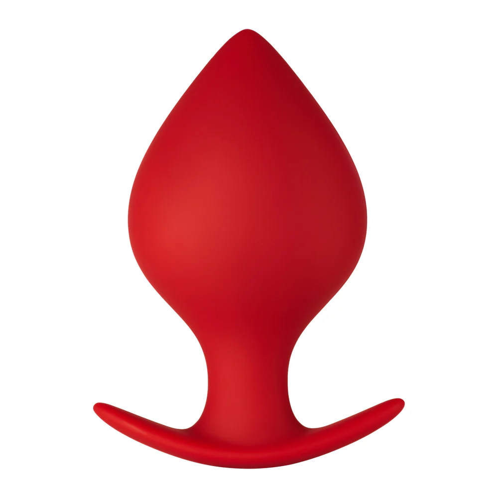 Forto F-63 Rattler Spade Silicone Anal Plug Large Red - Image 2