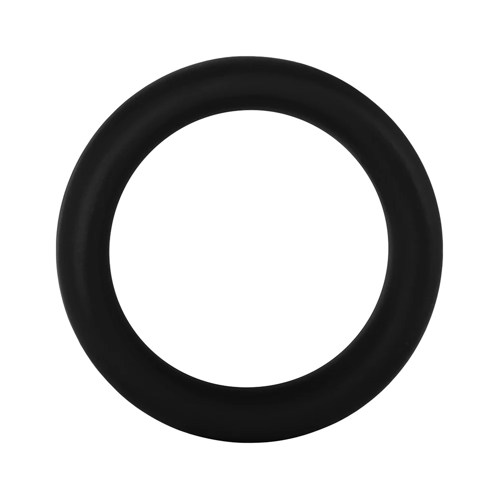 Forto F-64 Wide Liquid Silicone Cockring Medium Black - Image 2