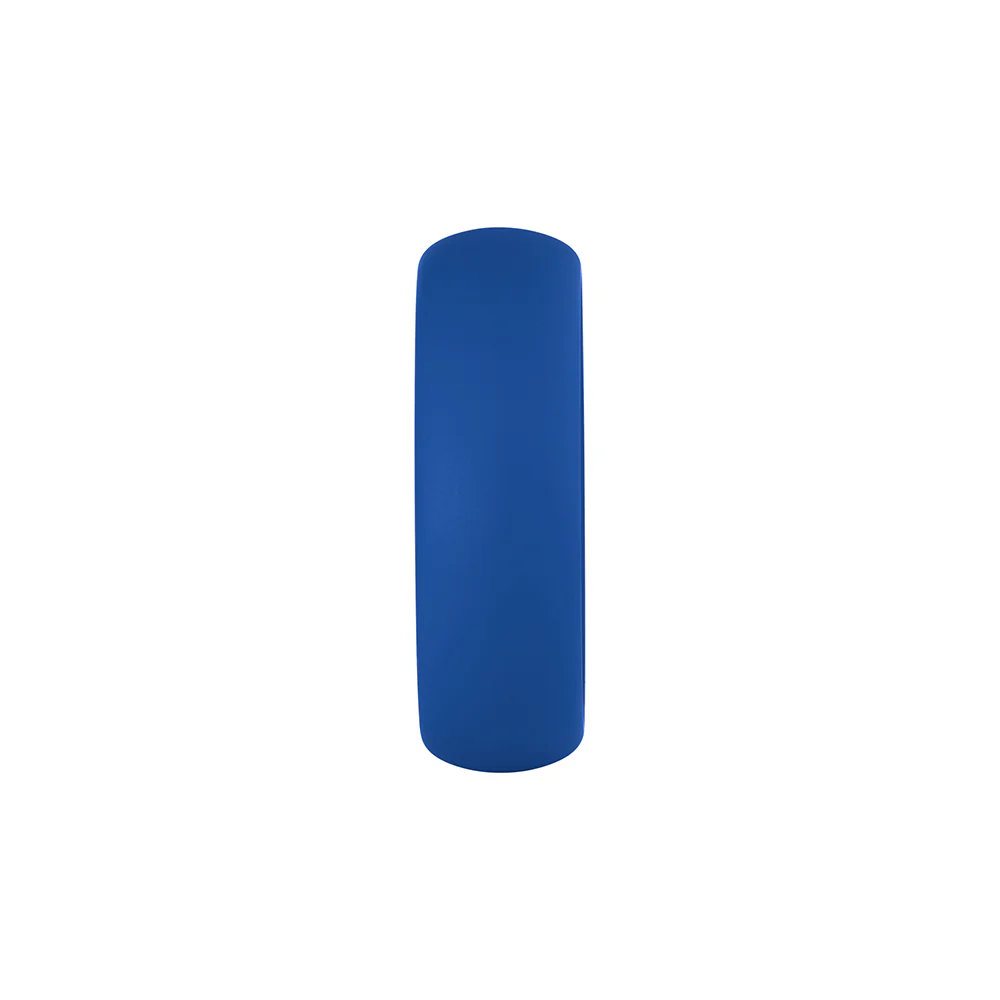 Forto F-64 Wide Liquid Silicone Cockring Small Blue - Image 3
