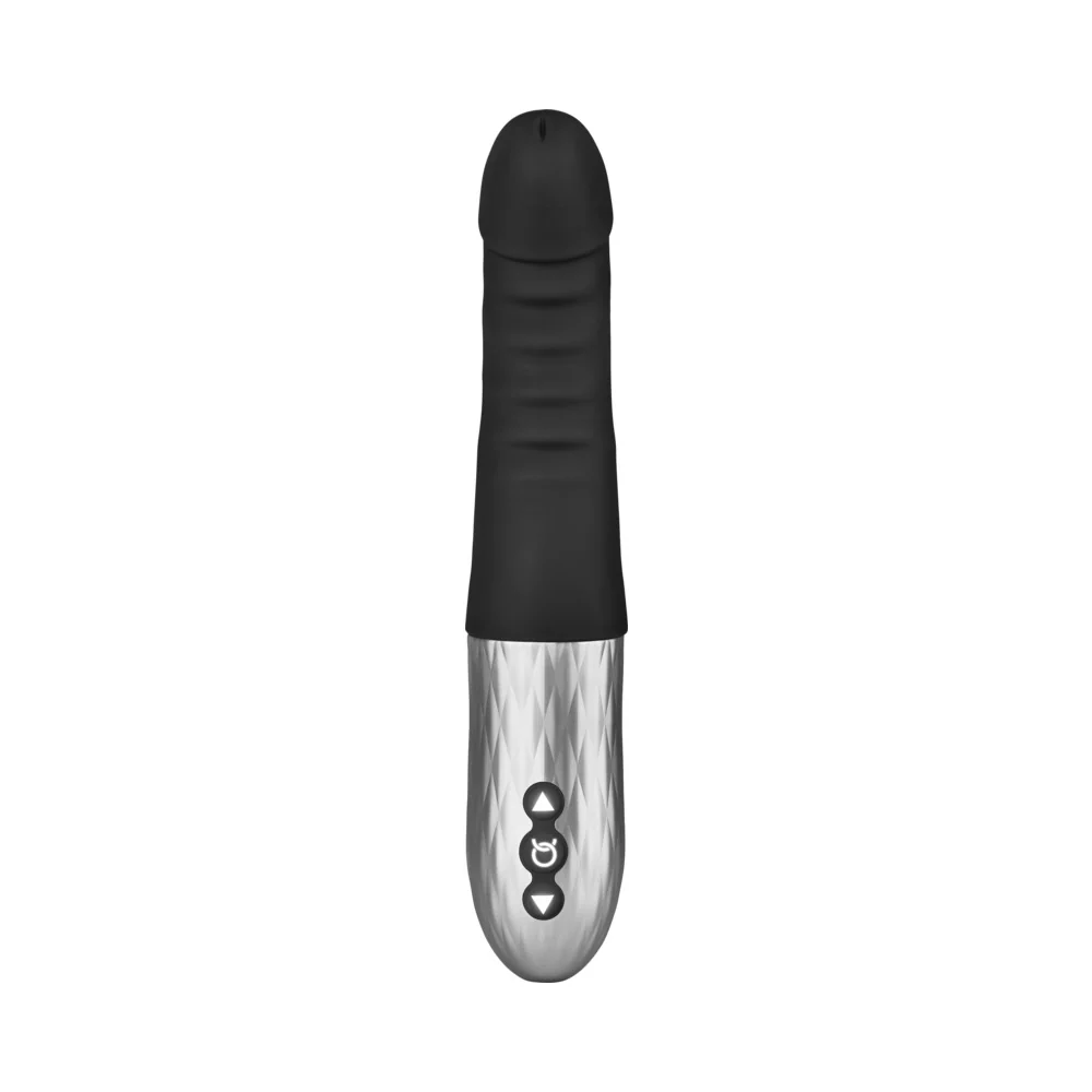 Forto Thruster Rechargeable Silicone Thrusting G-Spot Vibrator Black - Image 5