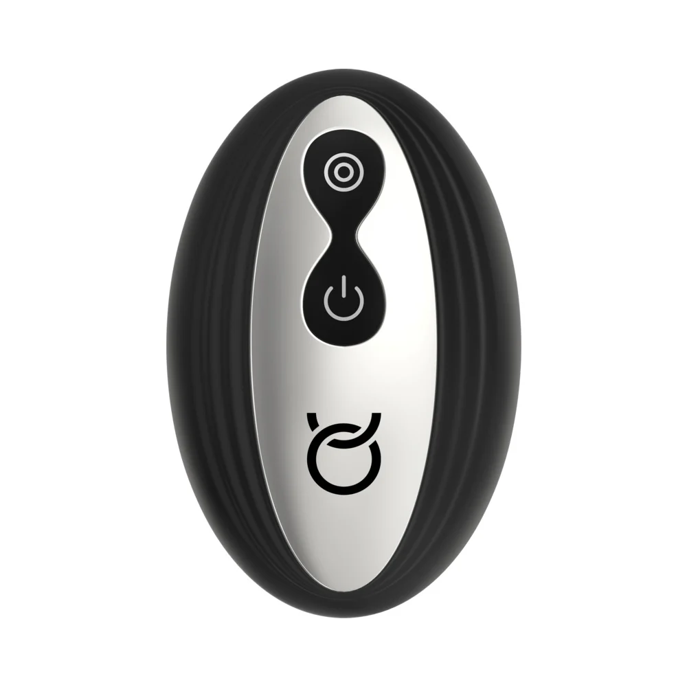 Forto Thumper Rechargeable Remote-Controlled Silicone Thumping Anal Vibrator Black - Image 7