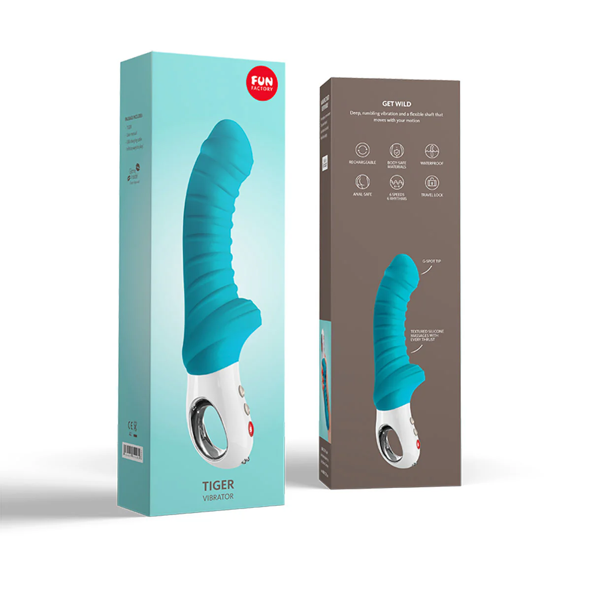 Fun Factory Tiger Vibrator Petrol Blue - Image 7