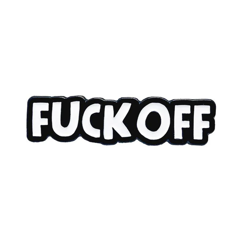 Geeky & Kinky Fuck Off Enamel Pin