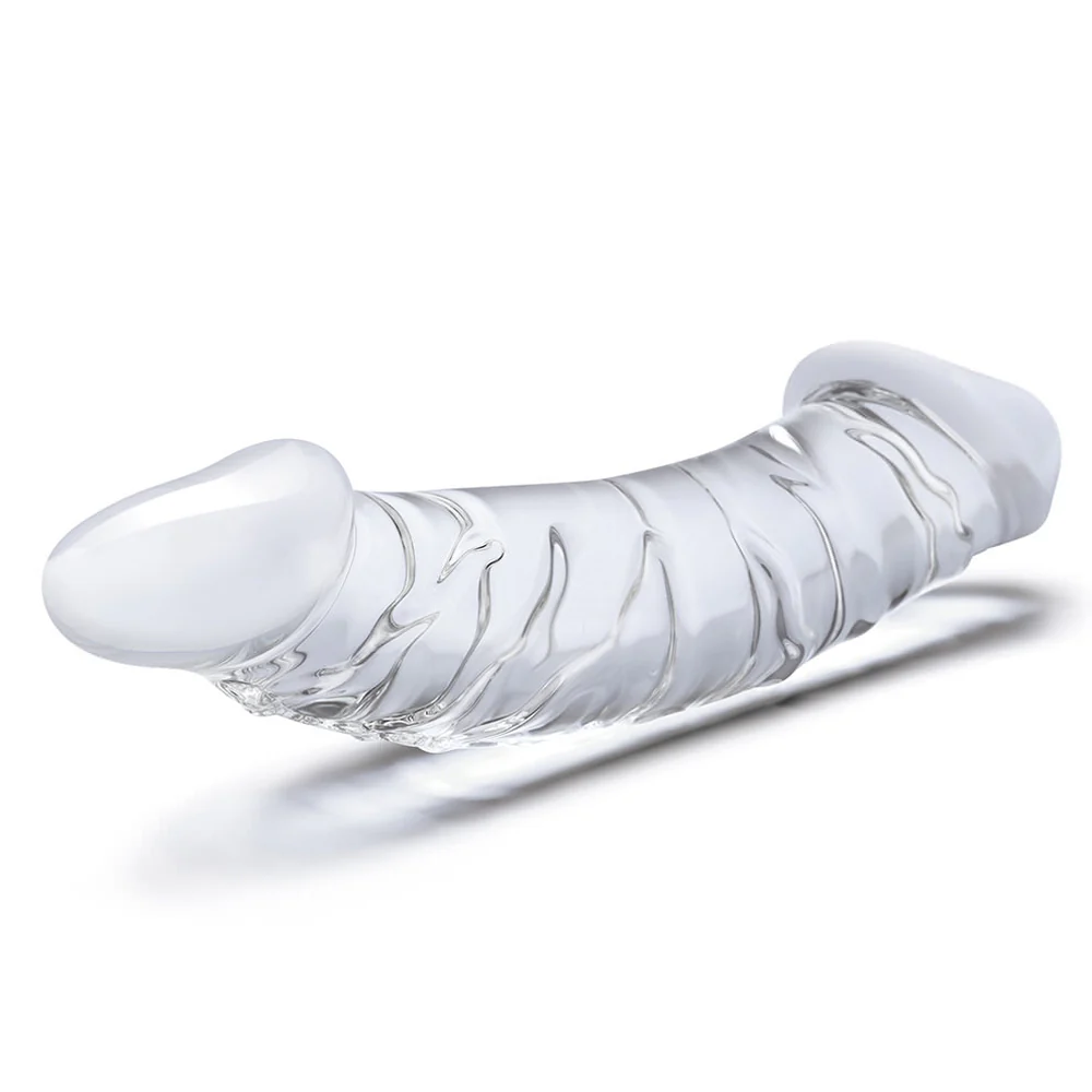 Glas 10.5 in. Girthy Realistic Glass Double Dong Dildo - Image 4