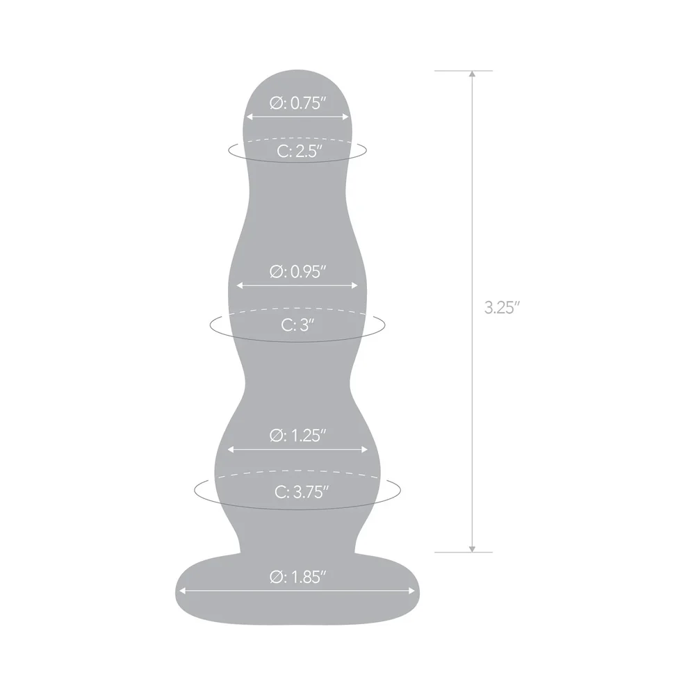 Glas 4 in. Glass Butt Plug - Image 7