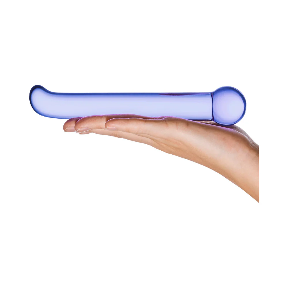 Glas 6.75 in. Purple G-Spot Tickler Glass Dildo - Image 5