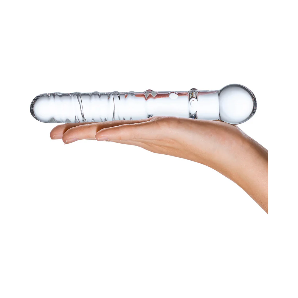 Glas 7 in. Callisto Clear Glass Dildo - Image 5