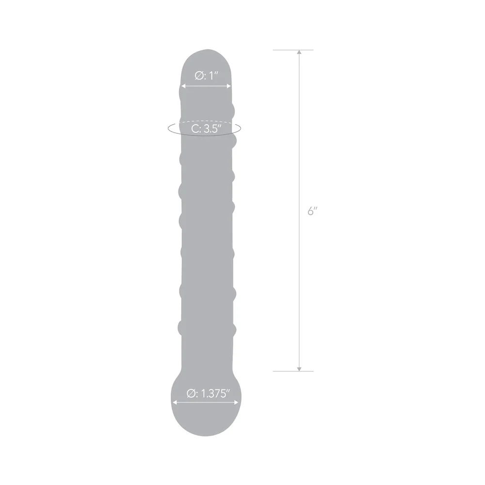 Glas 7 in. Callisto Clear Glass Dildo - Image 7