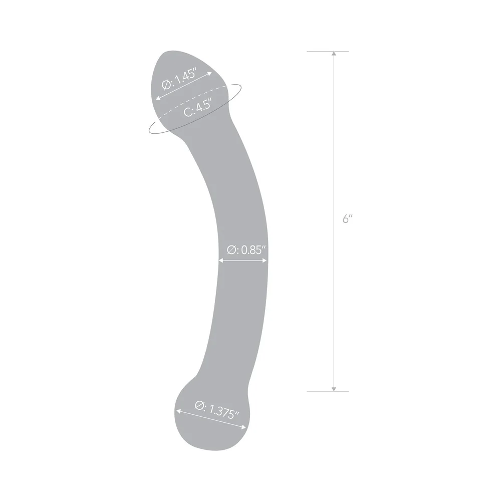Glas 7 in. Curved Glass G Spot Stimulator - Image 7