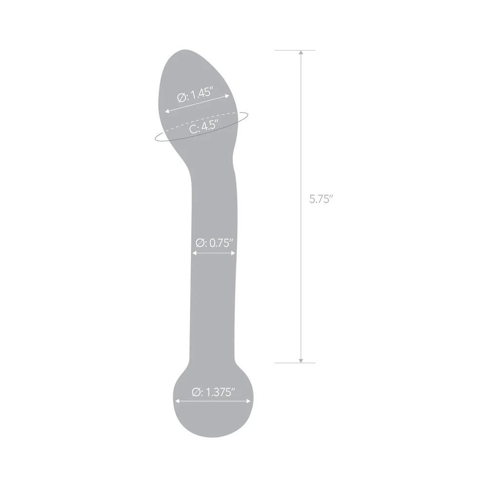 Glas 7 in. Honey Dripper Anal Slider Prostate Stimulating Glass Dildo - Image 7