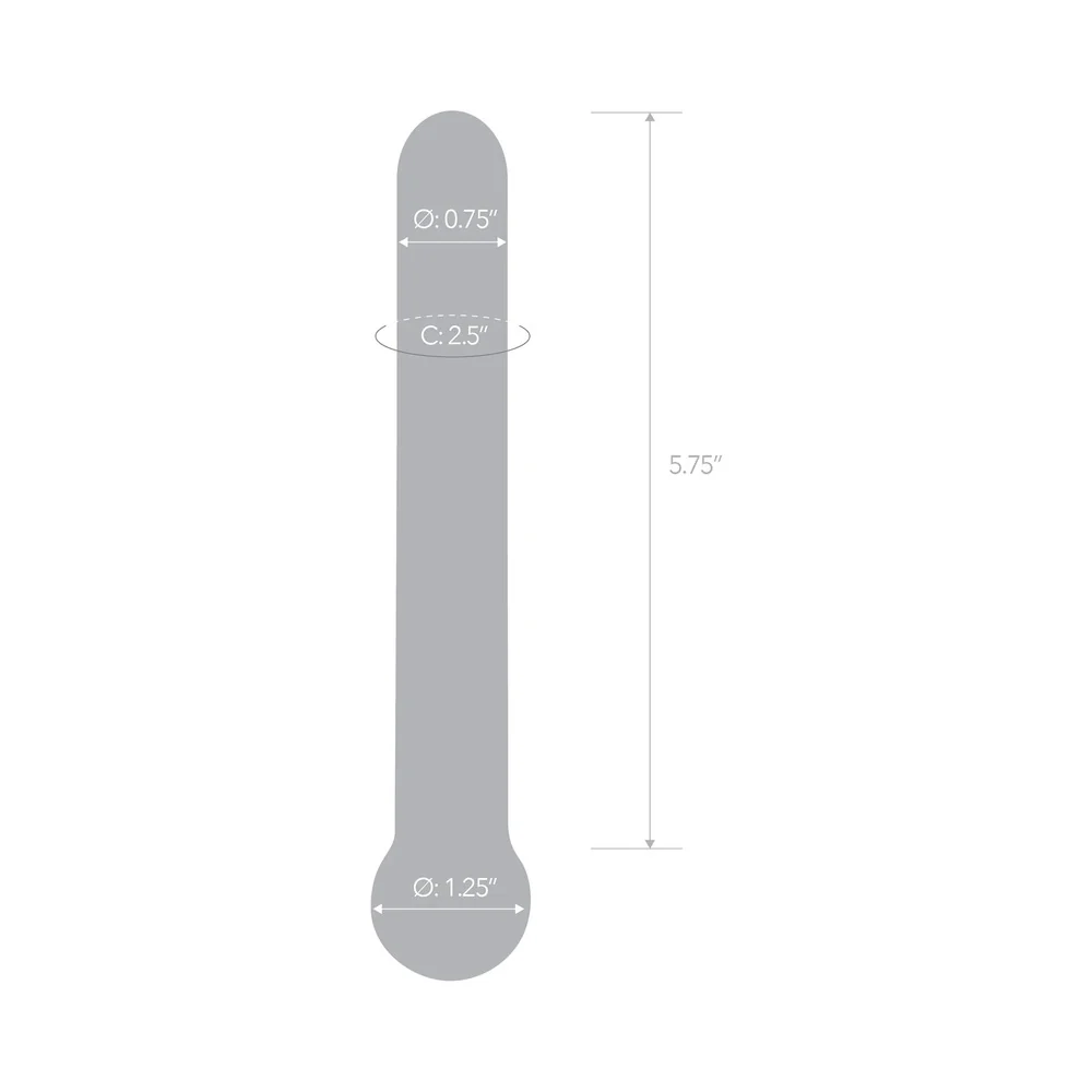 Glas 7 in. Straight Glass Dildo - Image 7