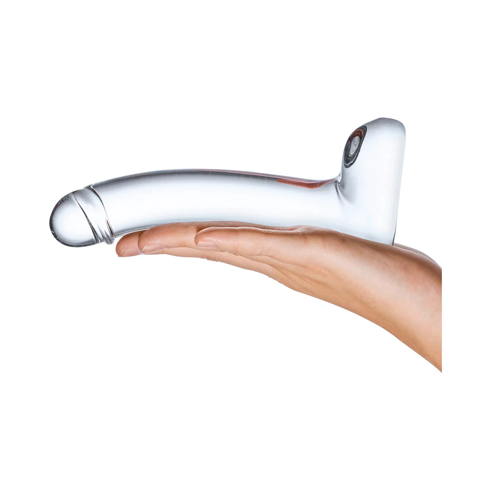 Glas 7 in. Realistic Curved Glass G-Spot Dildo - Image 5