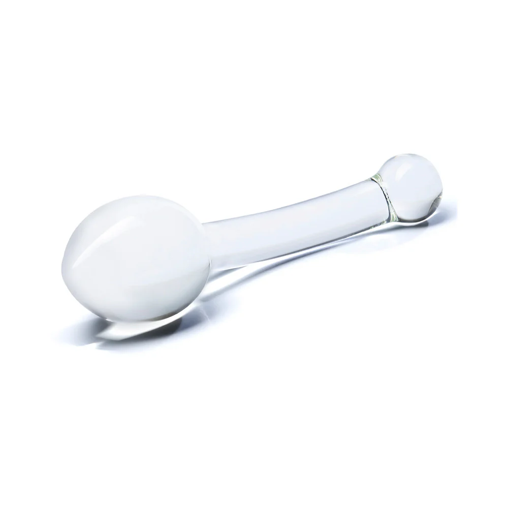 Glas 8 in. Pure Indulgence Anal Slider Prostate Stimulating Glass Dildo - Image 3
