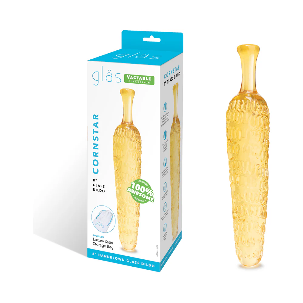 Glas Cornstar 8 in. Glass Dildo