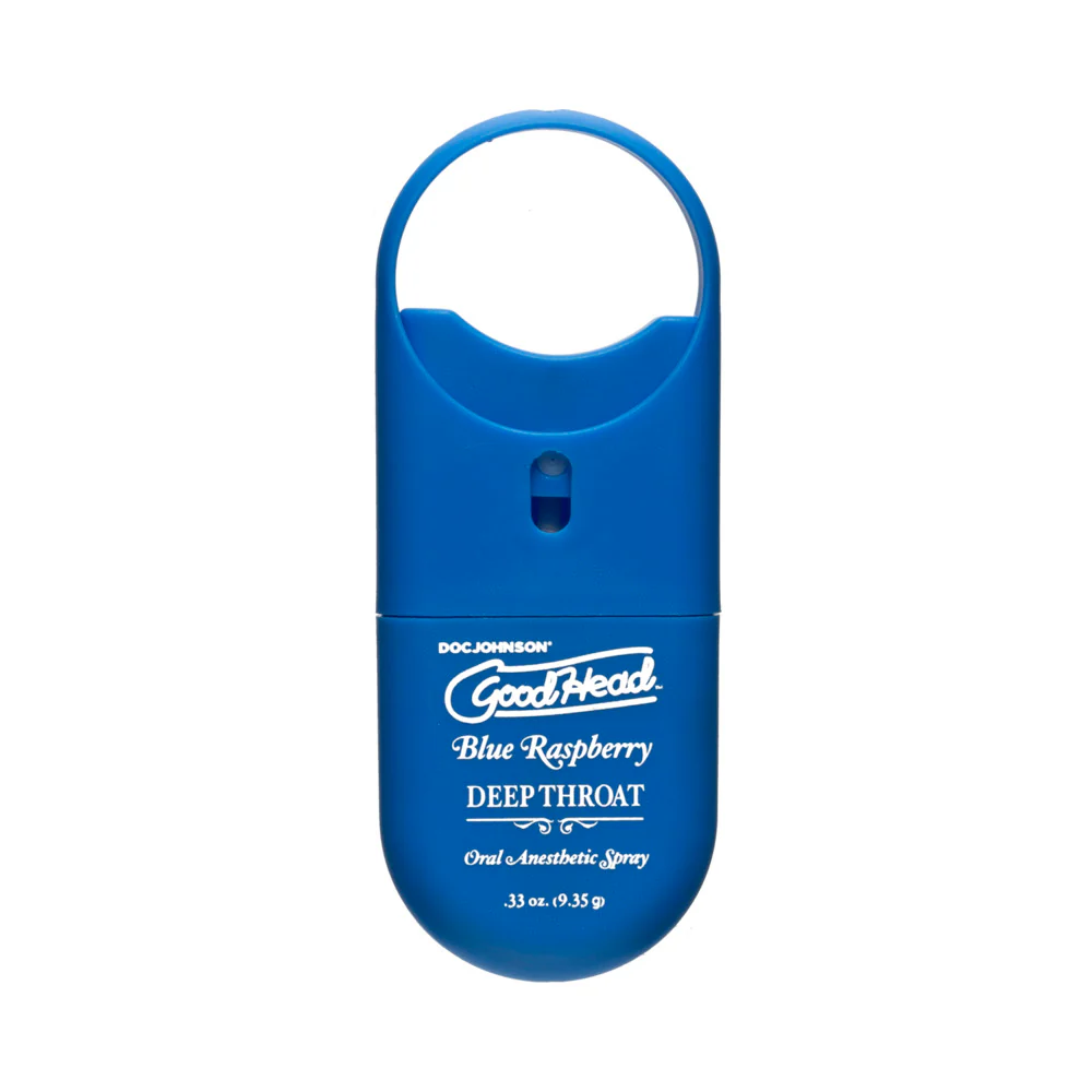 GoodHead Deep Throat Spray To-Go Blue Raspberry .33 oz - Image 2