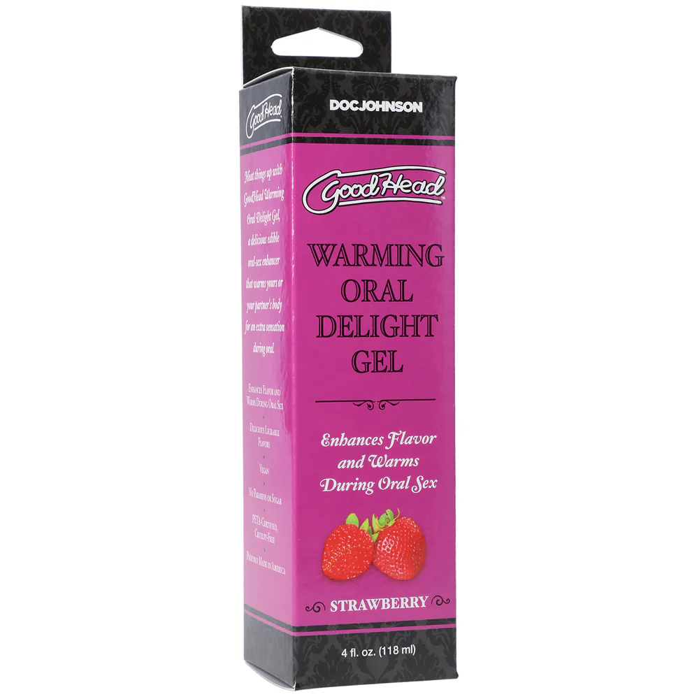 GoodHead Warming Head Oral Delight Gel Strawberry 4 oz. - Image 3