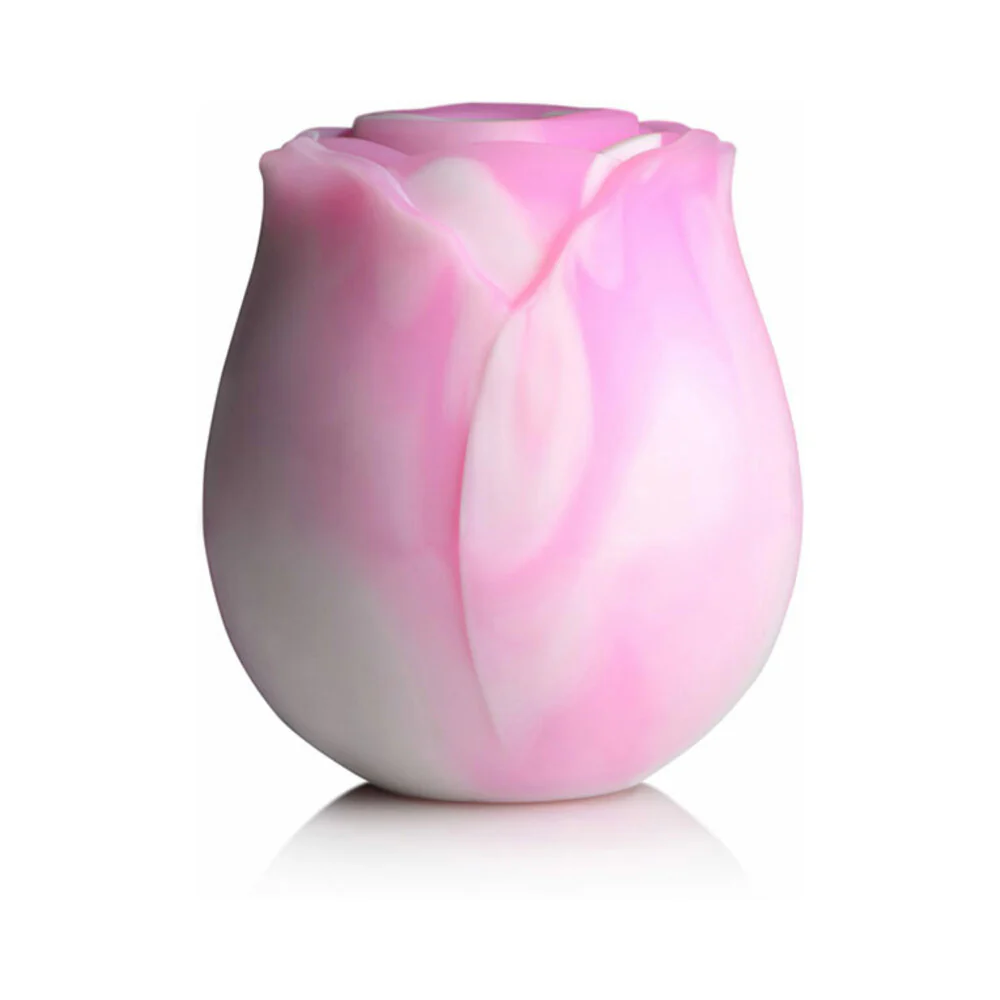 Curve Toys Gossip Cum Into Bloom Rechargeable Silicone Clitoral Stimulator Rose Dream Swirl - Image 2