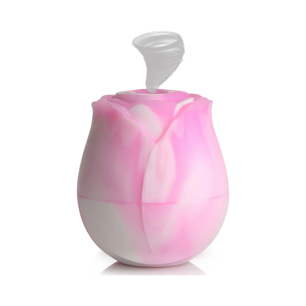 Curve Toys Gossip Cum Into Bloom Rechargeable Silicone Clitoral Stimulator Rose Dream Swirl - Image 7