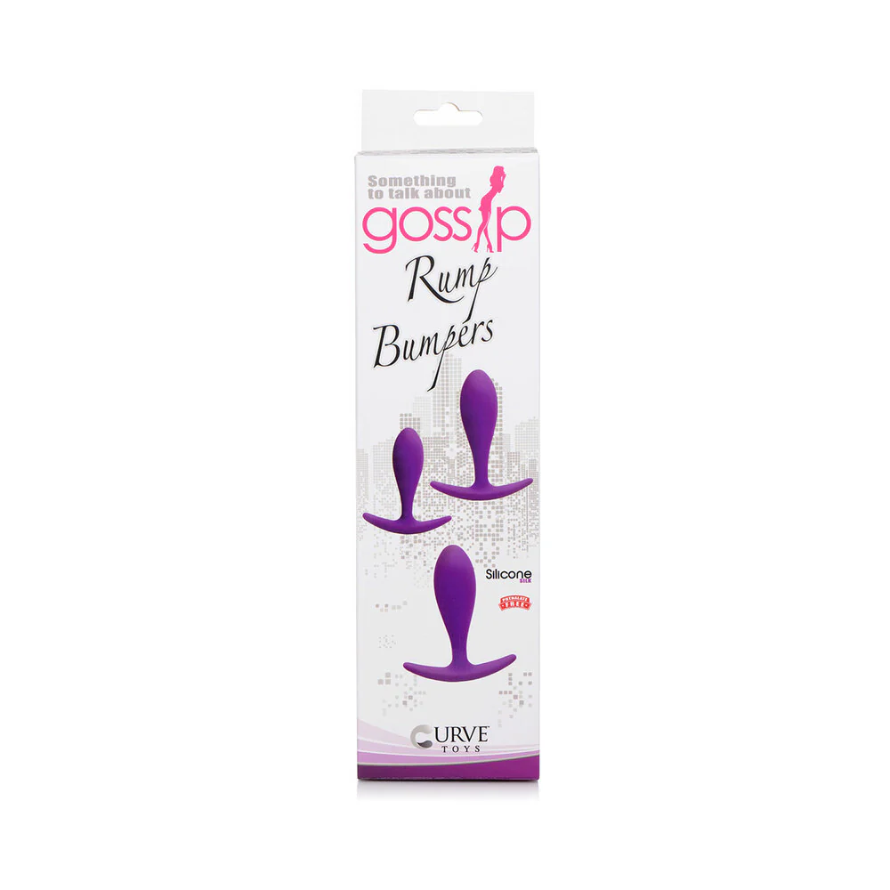 Gossip Rump Bumpers 3-Piece Silicone Anal Plug Training Set Violet - Image 6