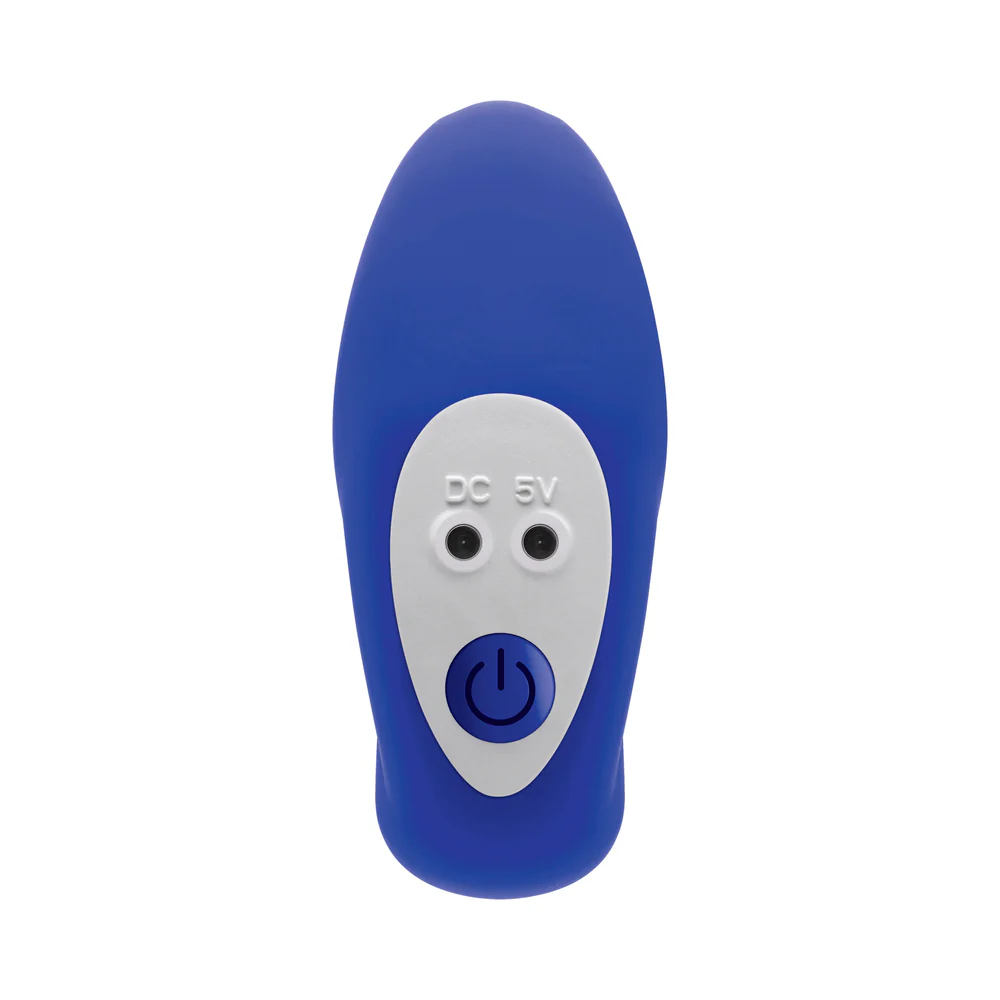 Gender X Beaded Pleasure Rechargeable Remote-Controlled Vibrating Silicone Probe Vibrator Blue - Image 10
