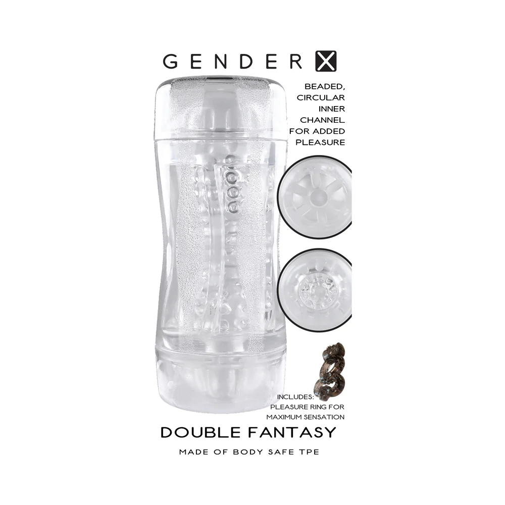 Gender X Double Fantasy Dual Entry Stroker Clear - Image 13