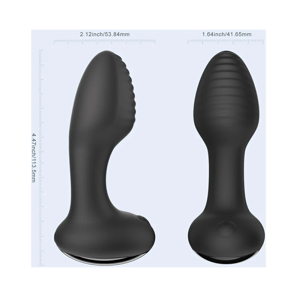 Honey Play Box Frenzy Pressure Sensing App-Controlled Rotating Butt Plug Black - Image 3
