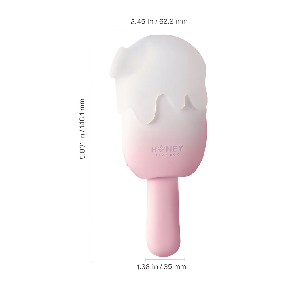 Honey Play Box Bite Me Sucking Tapping & Vibrating Cream Pop Stimulator - Image 6