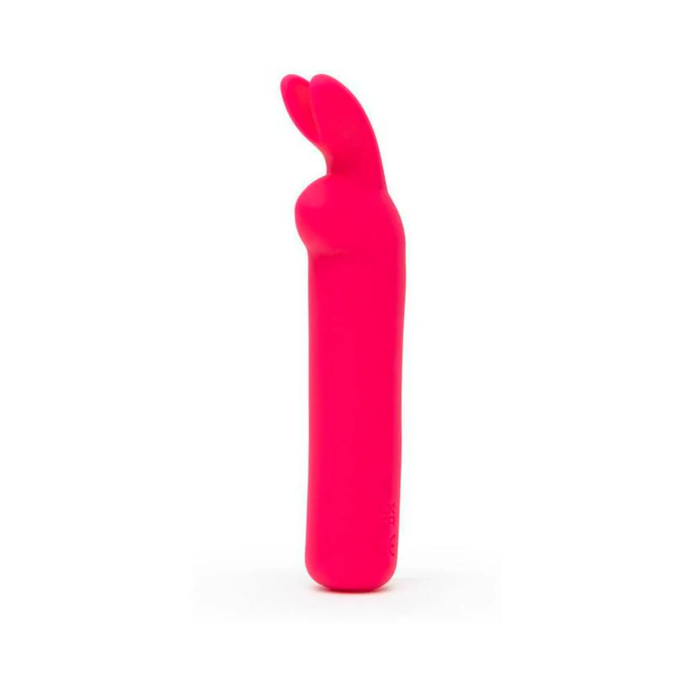 Happy Rabbit Rechargeable Silicone Bullet Vibrator With Ears Pink - Image 2