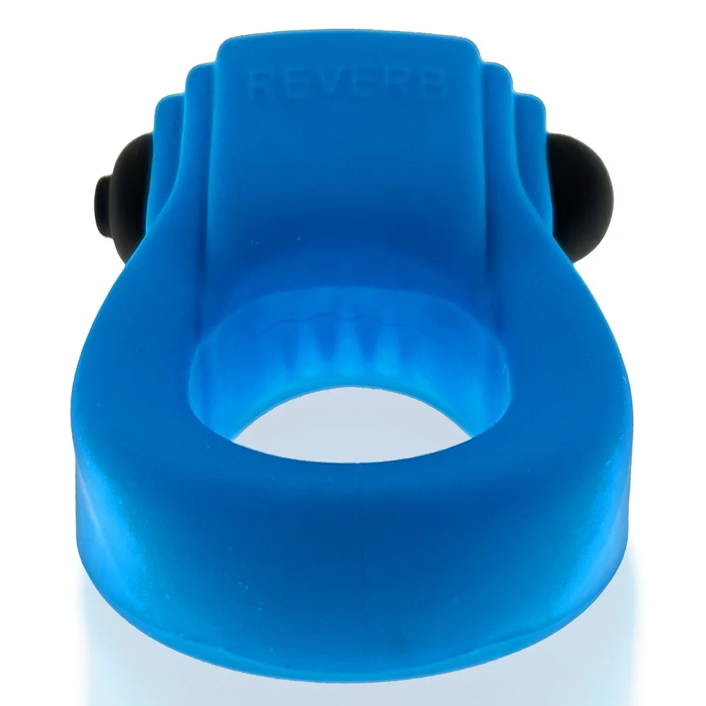 Hunkyjunk Revring Cockring with Bullet Vibrator Teal Ice - Image 4