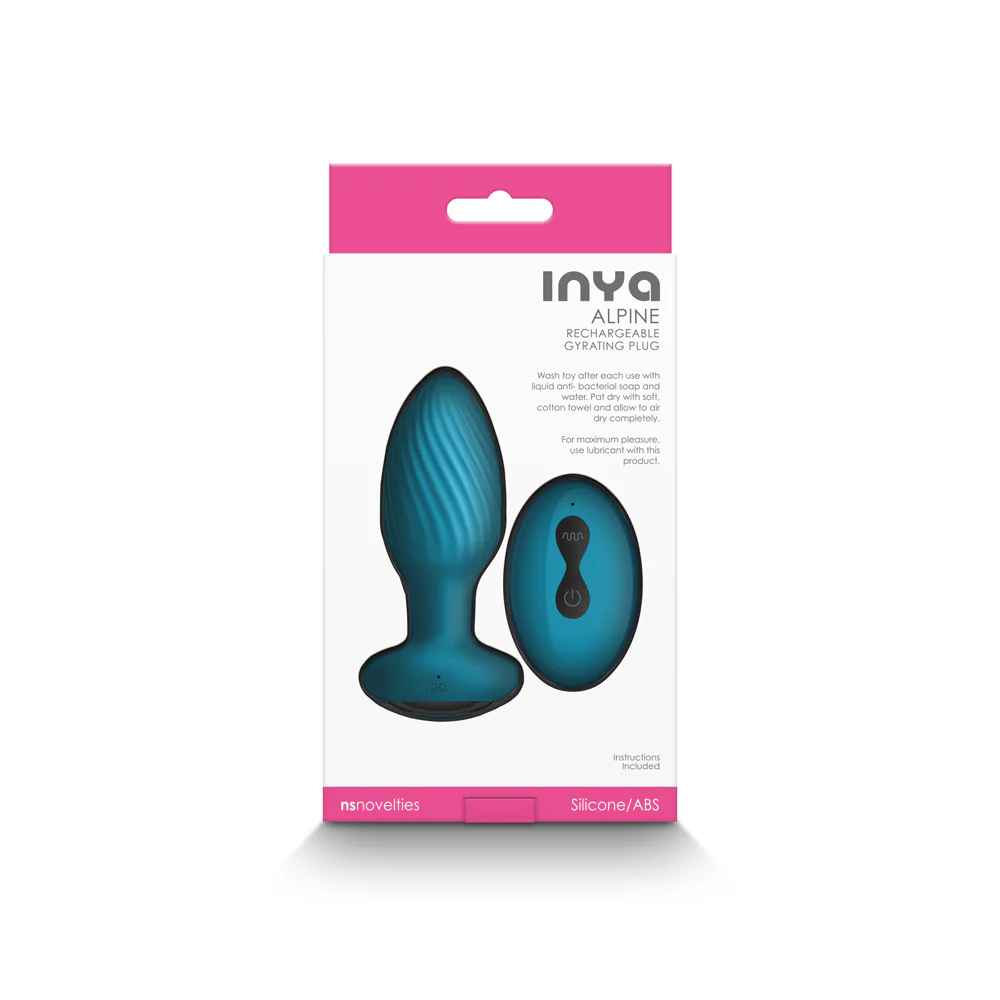 INYA Alpine Rechargeable Gyrating Plug Teal - Image 4