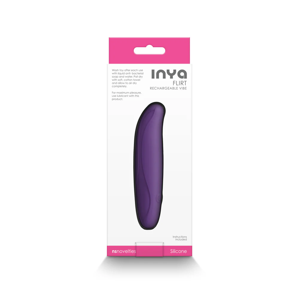 INYA Flirt Rechargeable Vibe Dark Purple - Image 4
