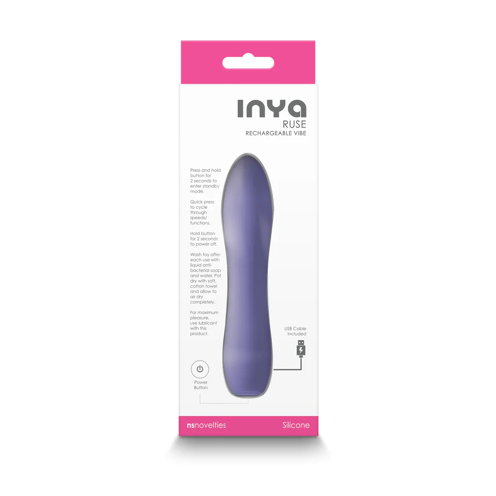 INYA Ruse Rechargeable Vibrator Purple - Image 3