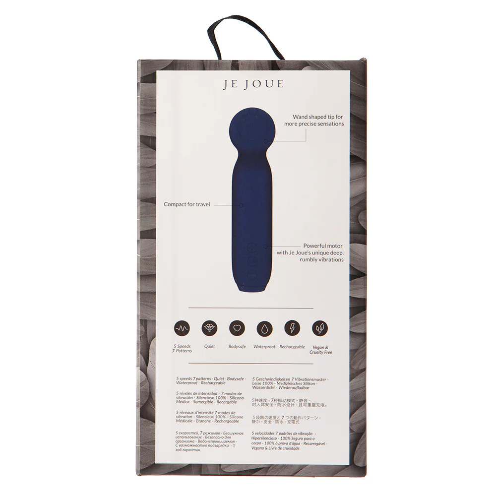 Je Joue Vita Rechargeable Silicone Wand Tip Bullet Vibrator Cobalt Blue - Image 6