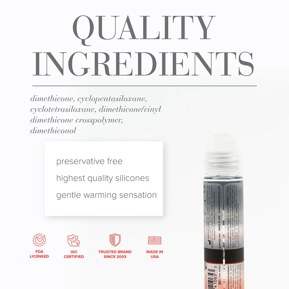JO Premium Anal Warming Silicone-Based Lubricant 2 oz. - Image 2