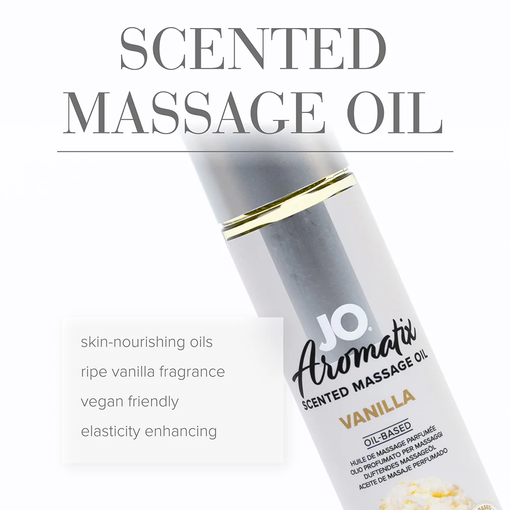 JO Aromatix Vanilla Scented Massage Oil 4 oz. - Image 4