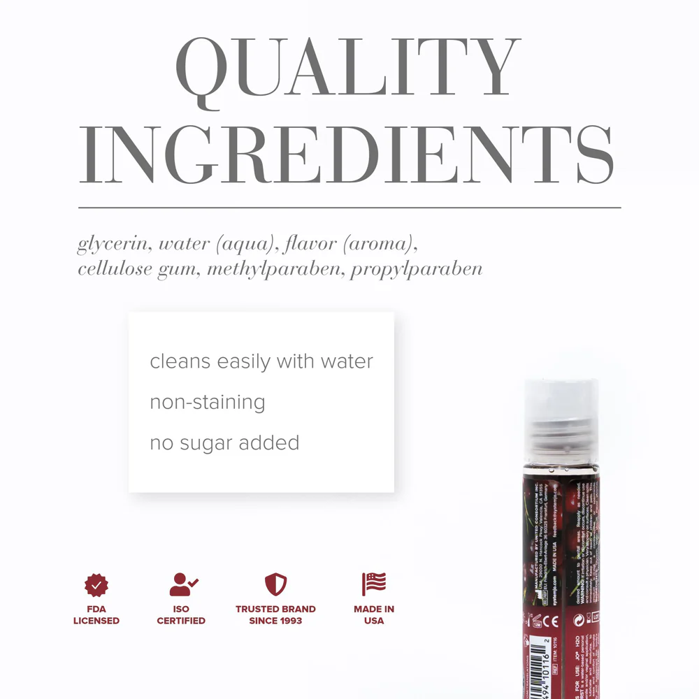 JO H2O Cherry Burst Flavored Water-Based Lubricant 1 oz. - Image 2