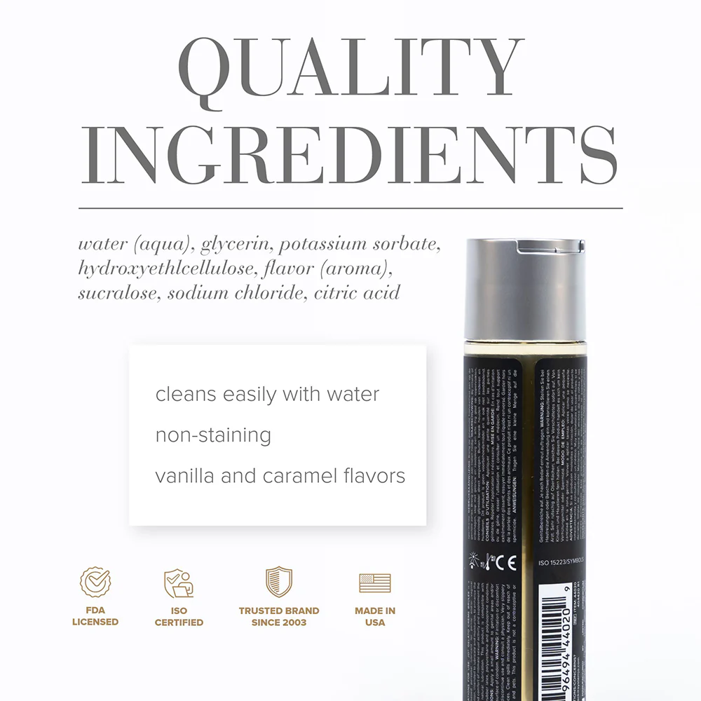JO Gelato Creme Brulee Flavored Water-Based Lubricant 4 oz. - Image 2