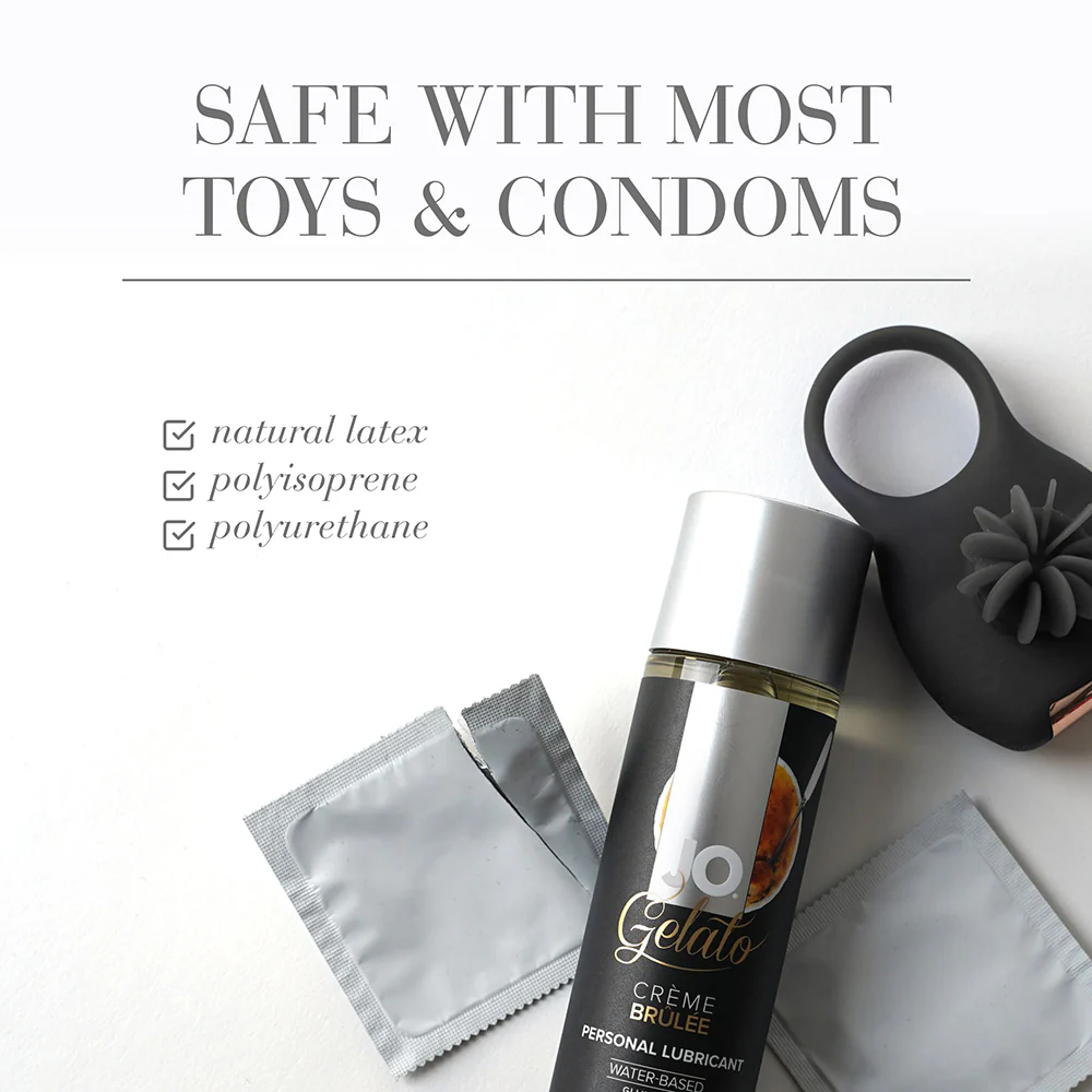 JO Gelato Creme Brulee Flavored Water-Based Lubricant 4 oz. - Image 3