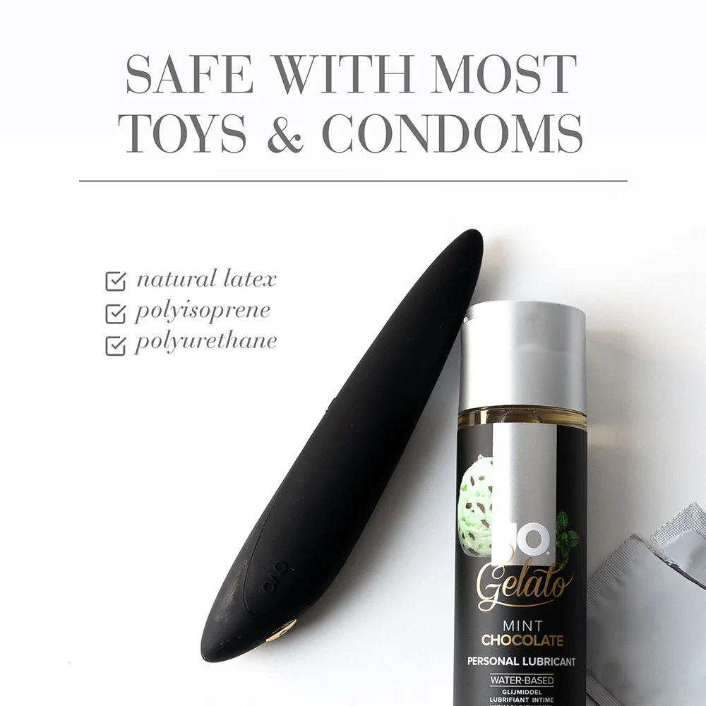 JO Gelato Mint Chocolate Flavored Water-Based Lubricant 4 oz. - Image 3