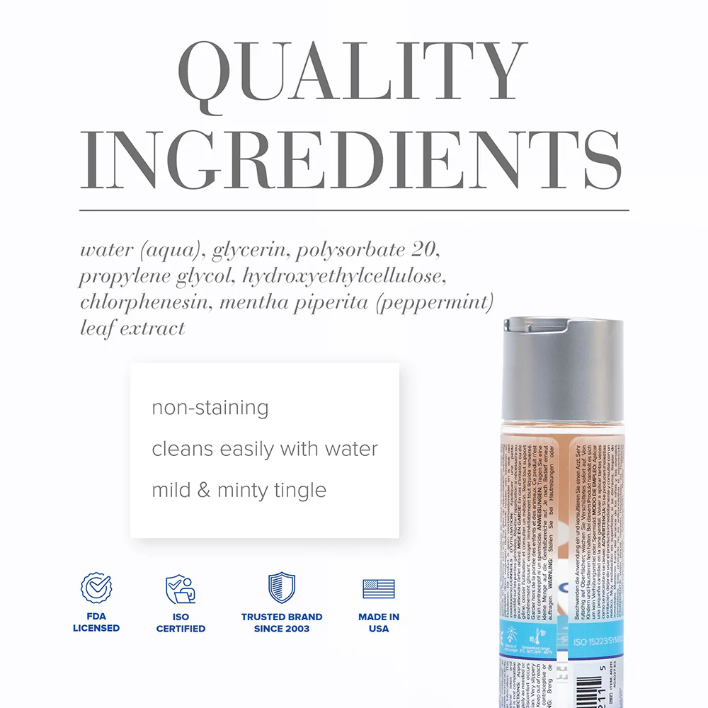 JO H2O Anal Cooling Water-Based Lubricant 4 oz. - Image 2