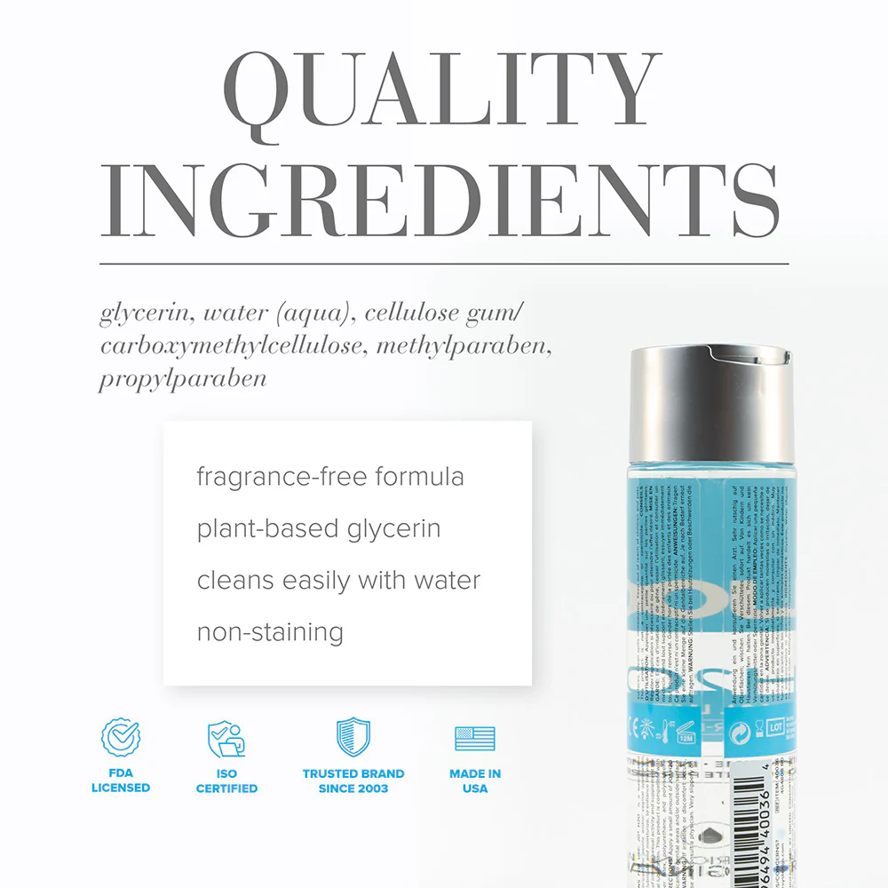 JO H2O Original Water-Based Lubricant 8 oz. - Image 2