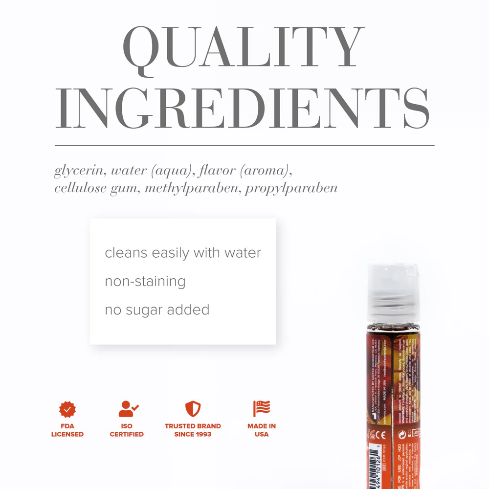 JO H2O Peachy Lips Flavored Water-Based Lubricant 1 oz. - Image 2