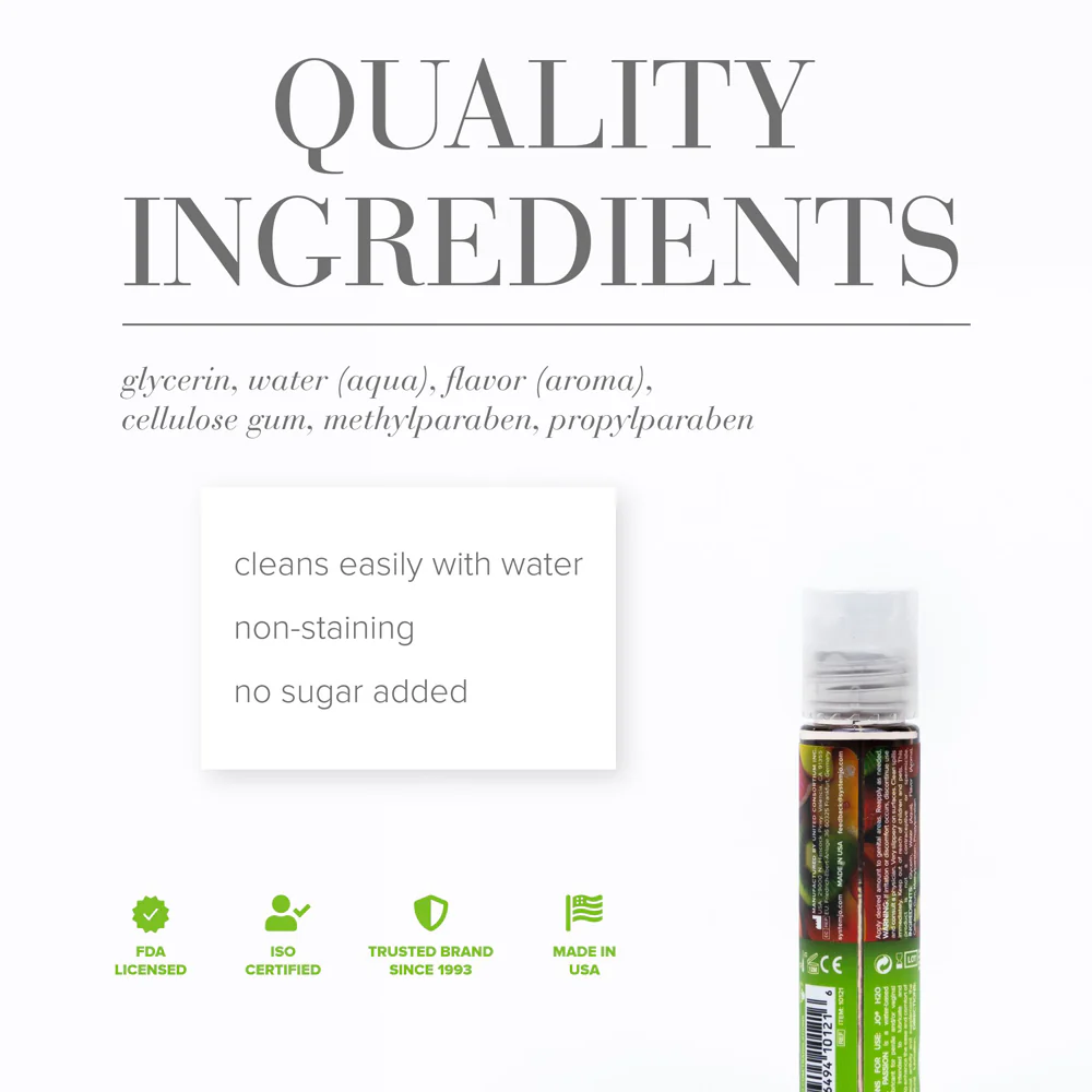 JO H2O Tropical Passion Flavored Water-Based Lubricant 1 oz. - Image 2