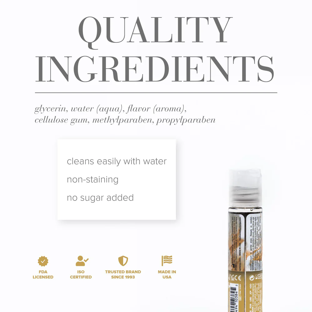 JO H2O Vanilla Cream Flavored Water-Based Lubricant 1 oz. - Image 2