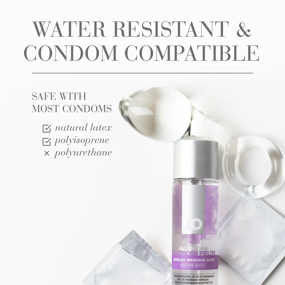 JO All-In-One Sensual Massage Glide Lavender 1 oz. - Image 3
