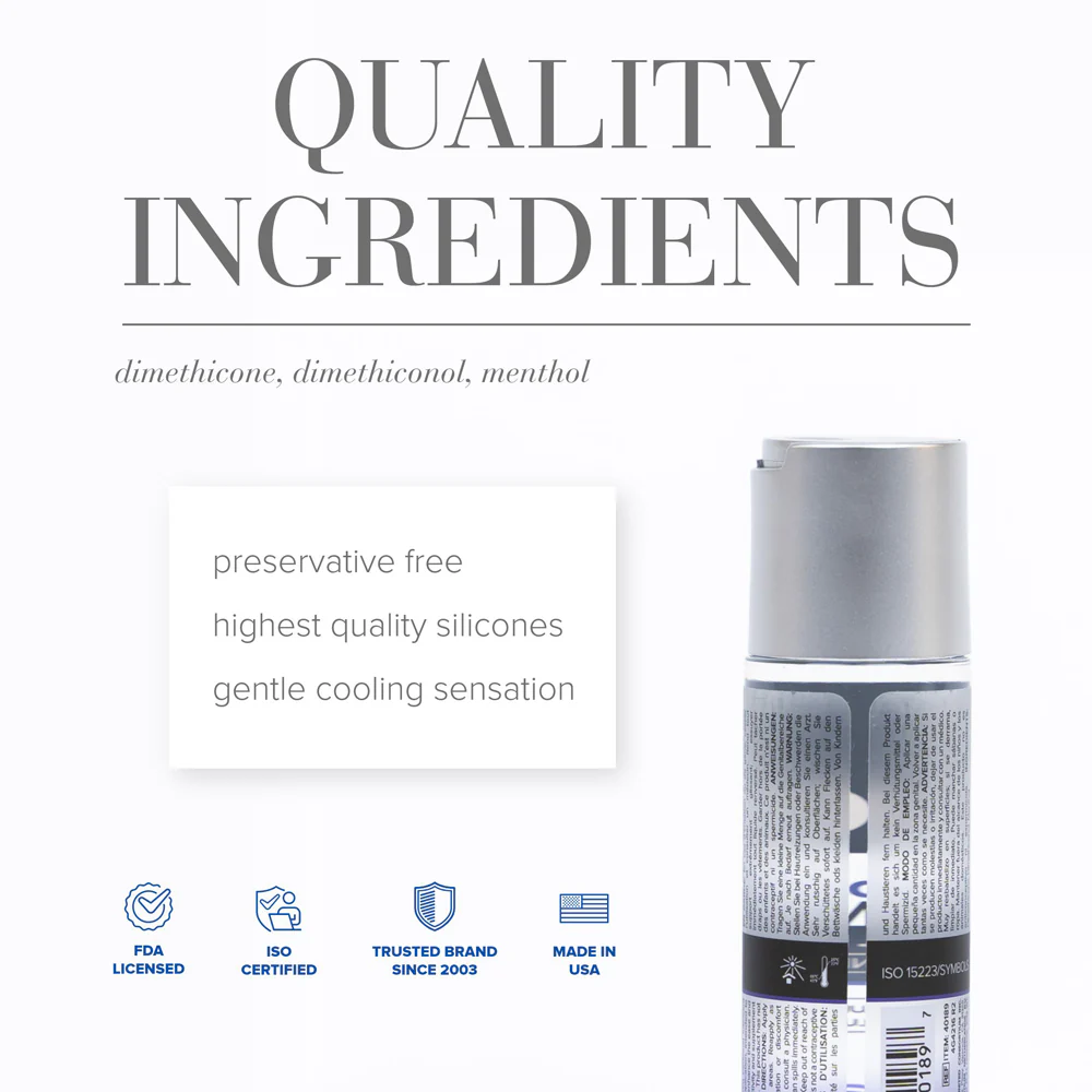 JO Premium Cooling Silicone-Based Lubricant 2 oz. - Image 2