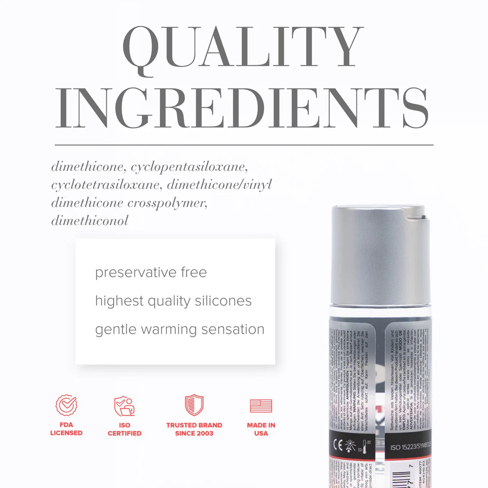 JO Premium Warming Silicone-Based Lubricant 2 oz. - Image 2