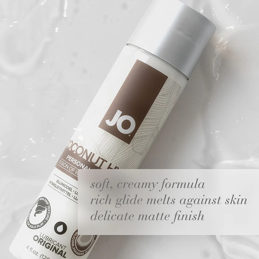 JO Coconut Hybrid Original Lubricant 4 oz. - Image 3