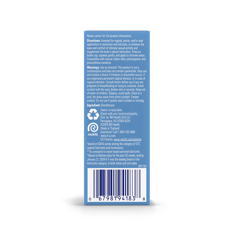K-Y True Feel Premium Intimate Silicone Gel Lubricant 1.5oz. - Image 5