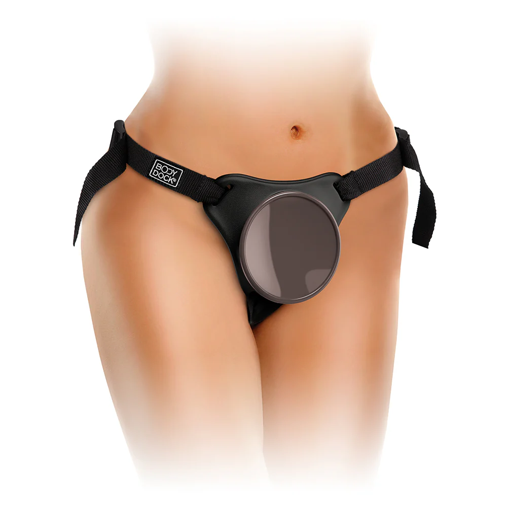 King Cock Elite Comfy Silicone Body Dock Kit With Dildo Tan/Black - Image 2